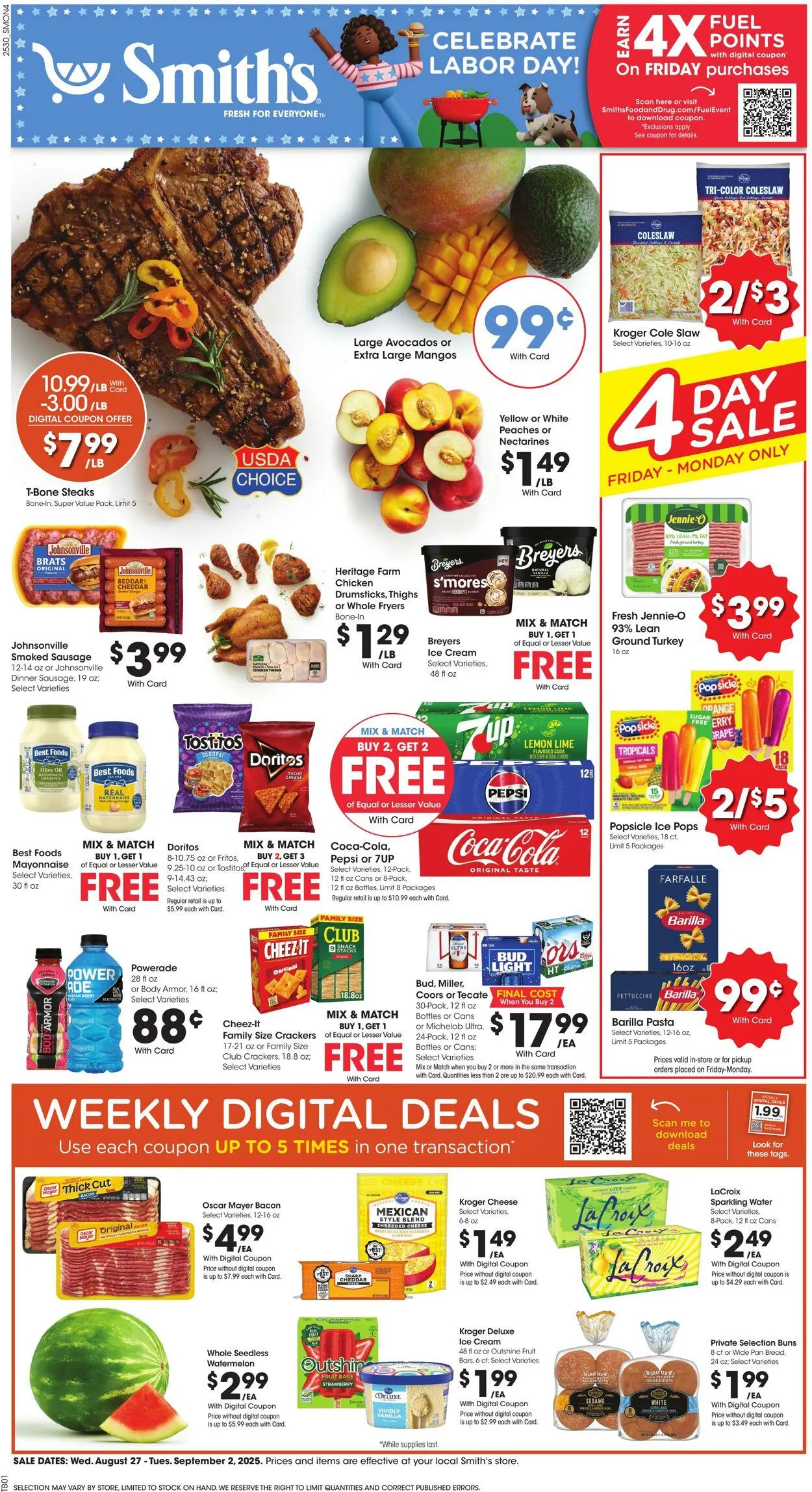 Weekly ad Smith's Current weekly ad from August 27 to September 2 2025 - Page 1