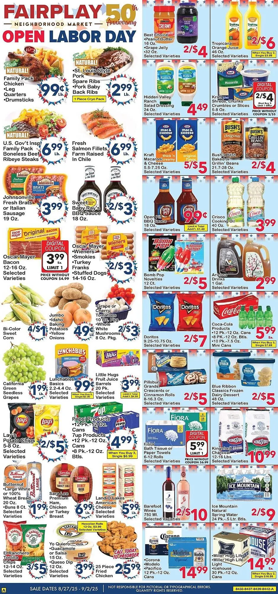 Weekly ad Fairplay Weekly Ad from August 27 to September 2 2025 - Page 1