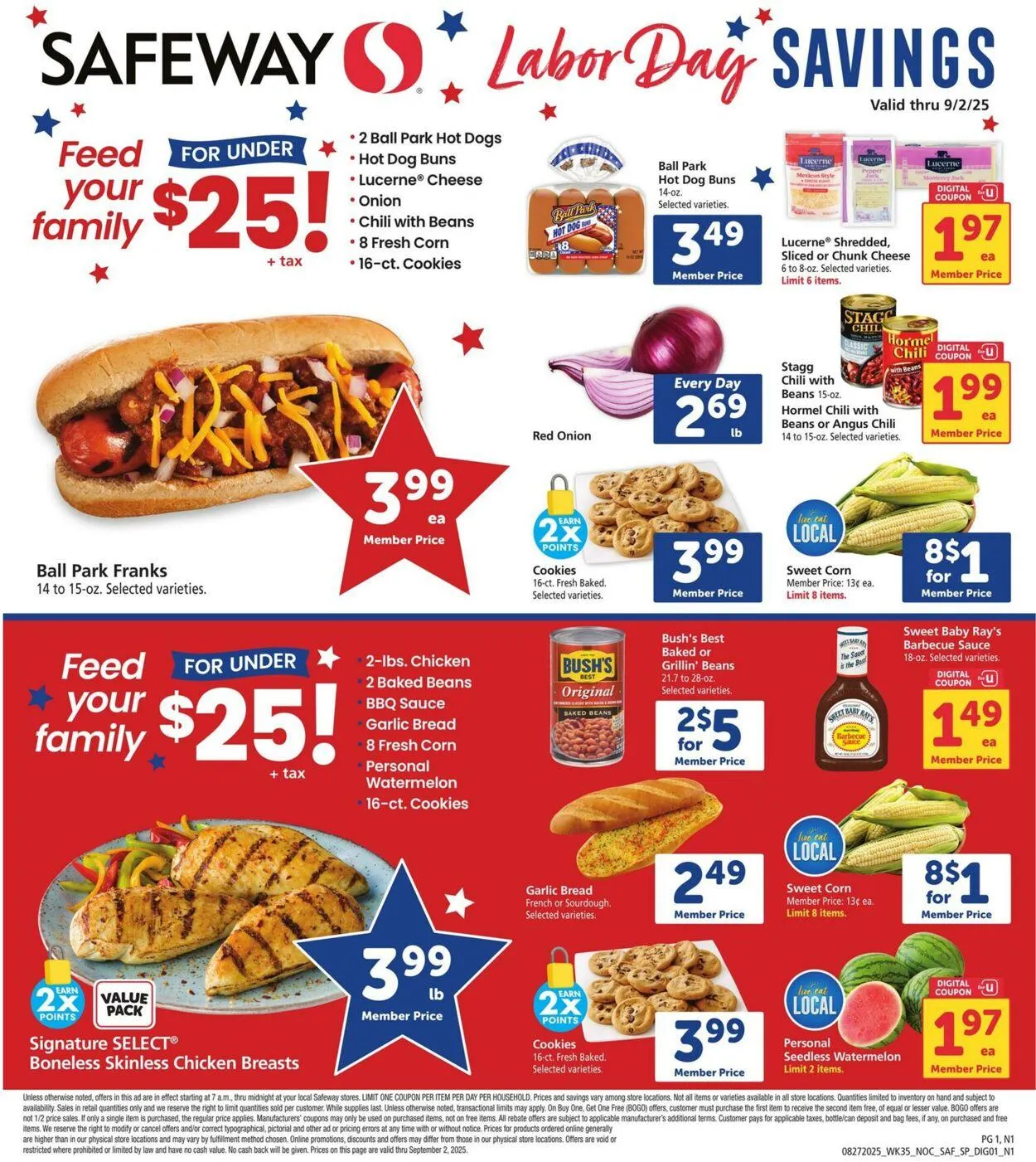 Weekly ad Safeway Current weekly ad from August 27 to September 2 2025 - Page 1