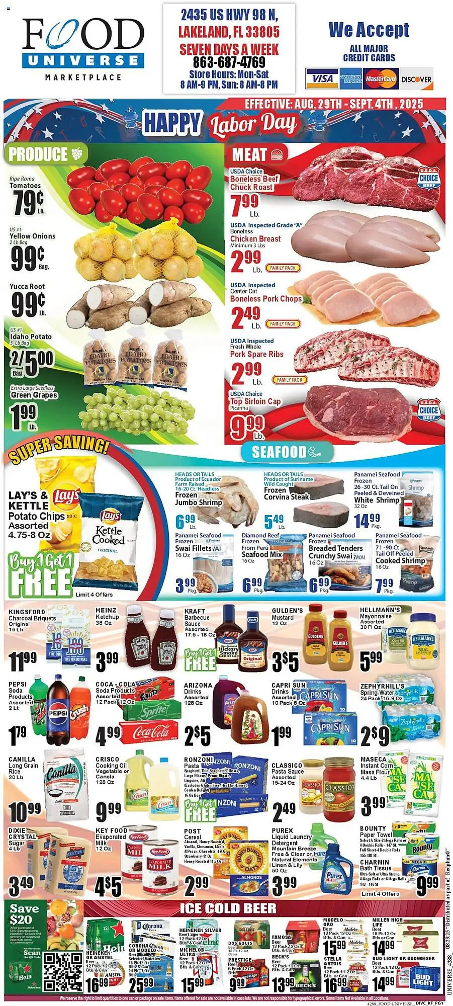 Weekly ad Food Universe Weekly Ad from August 29 to September 5 2025 - Page 1
