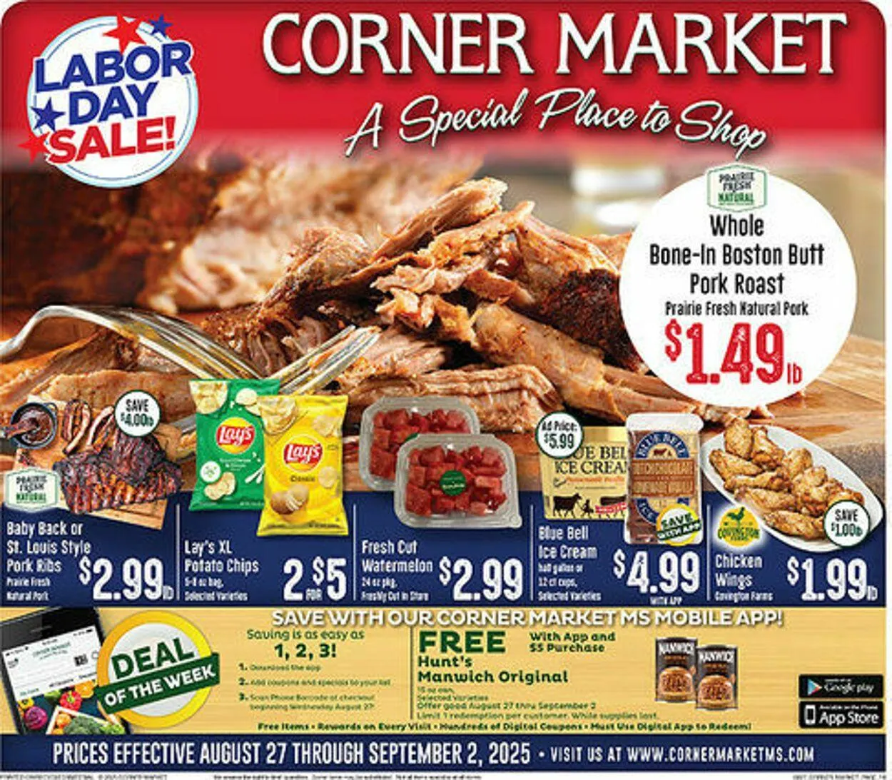 Weekly ad Corner Market from August 27 to September 2 2025 - Page 1
