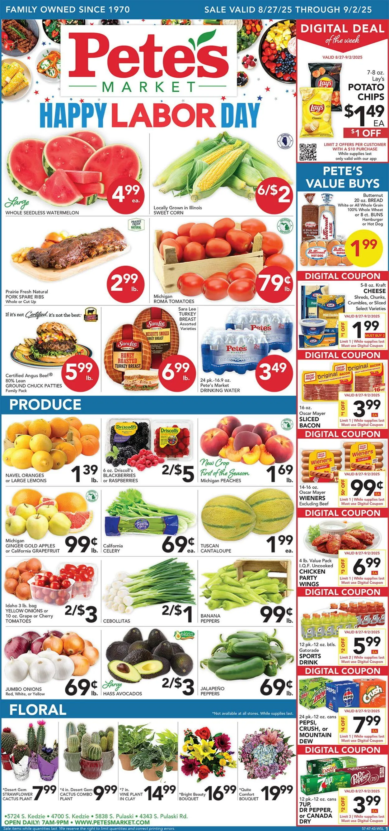 Weekly ad Pete's Fresh Market Current weekly ad from August 20 to August 26 2025 - Page 1