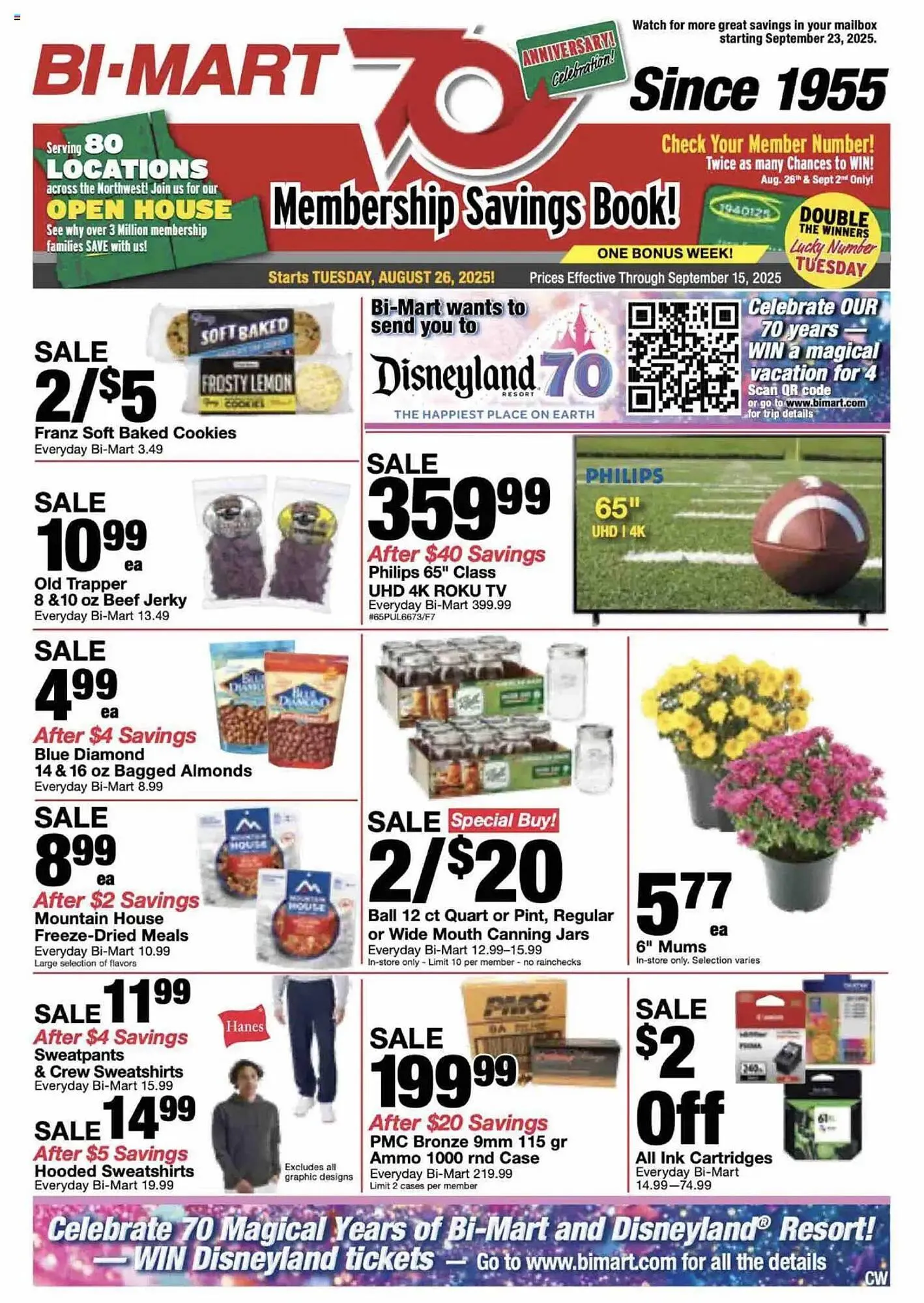 Weekly ad Bi-Mart Weekly Ad from August 26 to September 16 2025 - Page 1