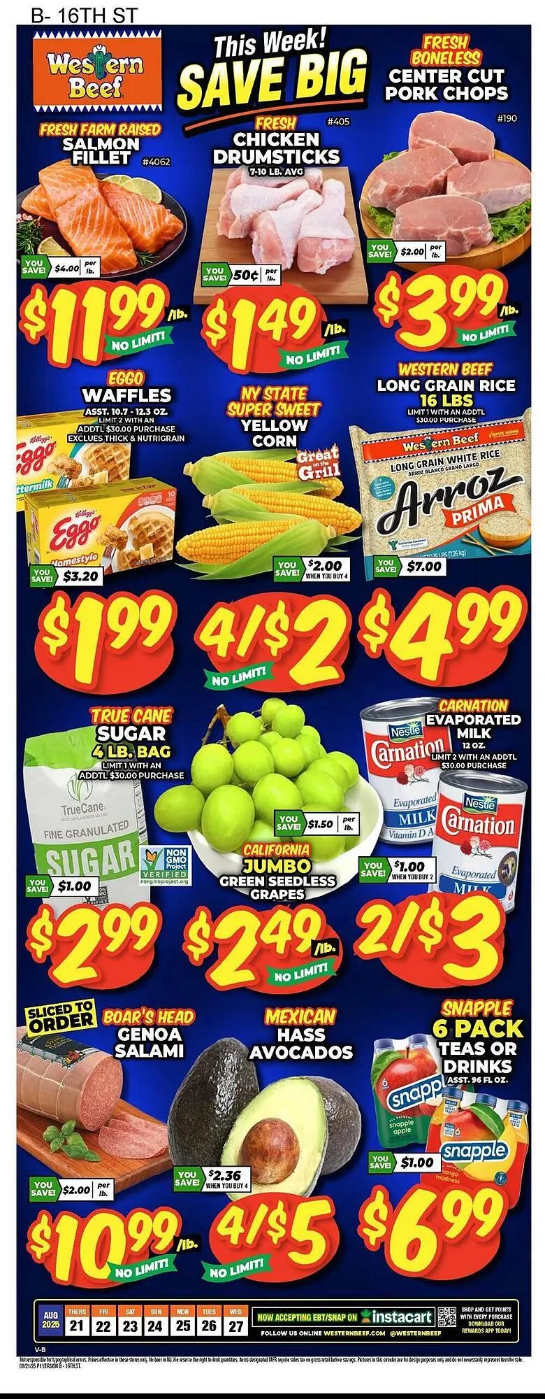 Weekly ad Western Beef Weekly Ad from August 21 to August 27 2025 - Page 1