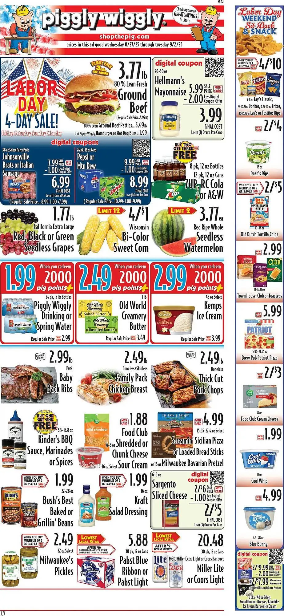 Weekly ad Piggly Wiggly Weekly Ad from August 27 to September 2 2025 - Page 1
