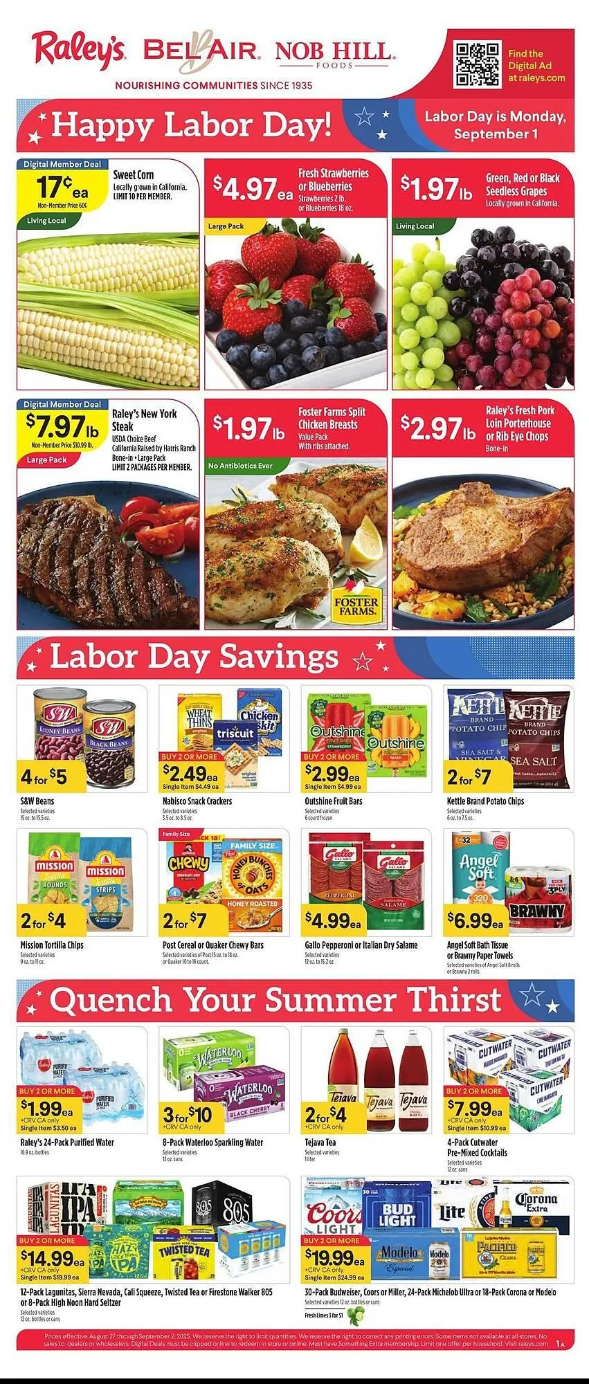 Weekly ad Bel Air Markets Weekly Ad from August 27 to September 2 2025 - Page 1