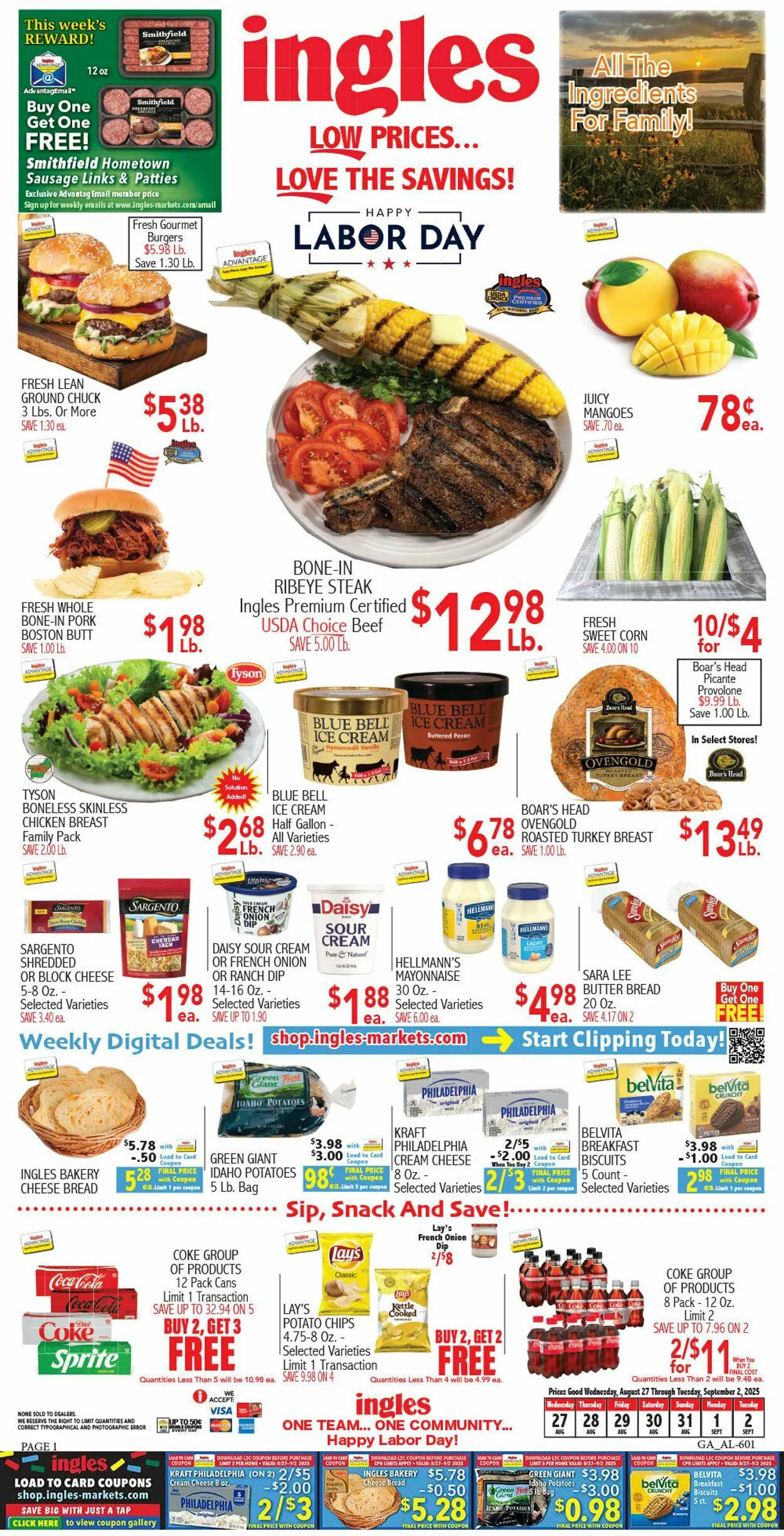Weekly ad Ingles Current weekly ad from August 27 to September 2 2025 - Page 1
