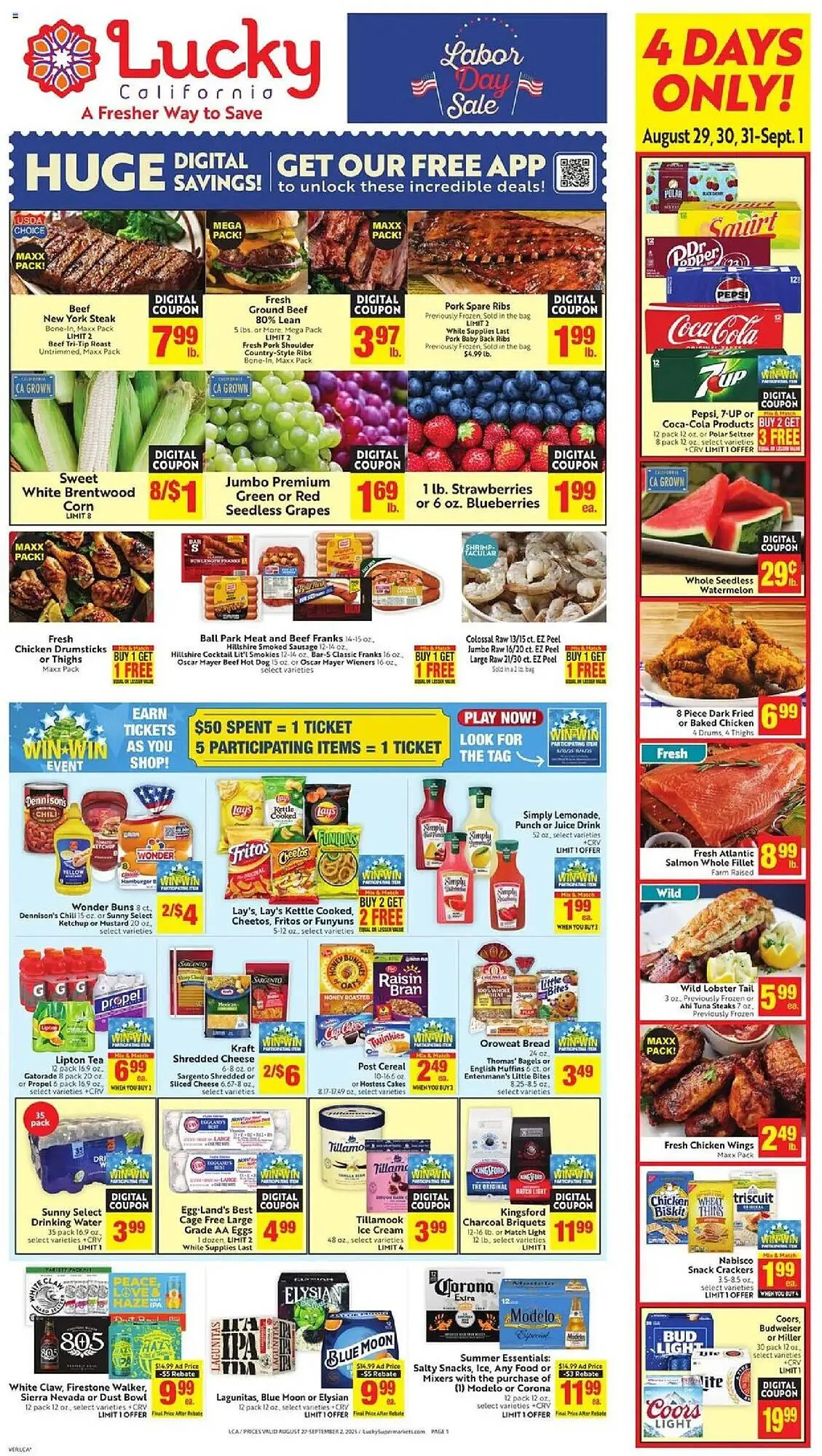 Weekly ad Lucky Supermarkets Weekly Ad from August 27 to September 3 2025 - Page 1
