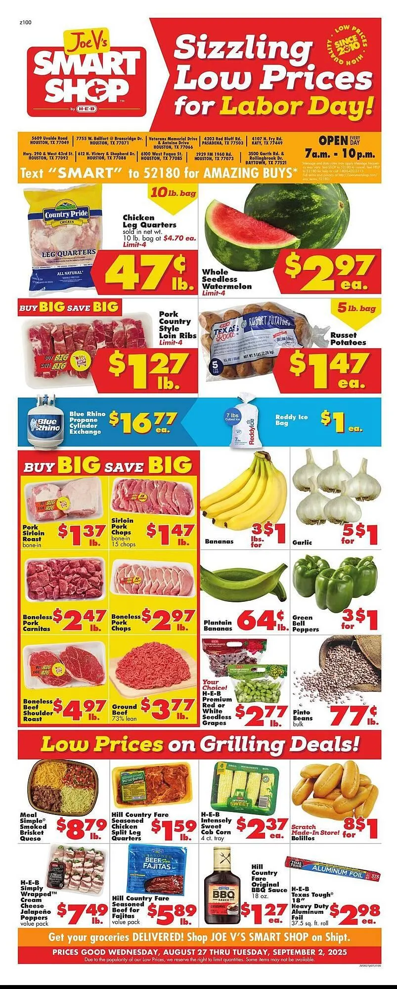 Weekly ad Joe V's Smart Shop Weekly Ad from August 27 to September 2 2025 - Page 1