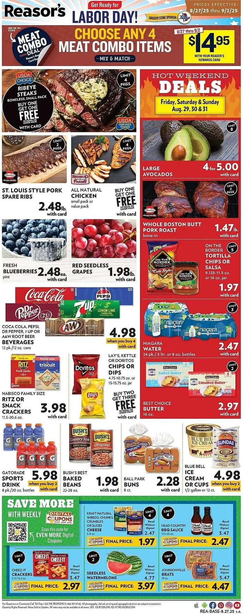 Weekly ad Reasors Weekly Ad from August 27 to September 2 2025 - Page 1