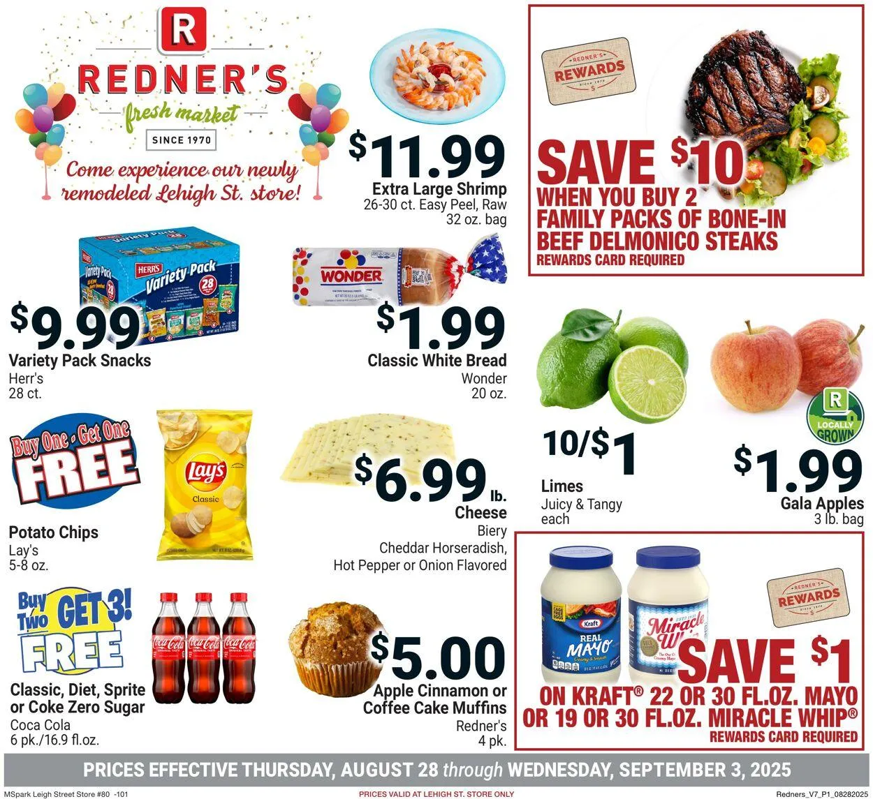 Weekly ad Redner’s Warehouse Market Current weekly ad from August 28 to September 3 2025 - Page 1