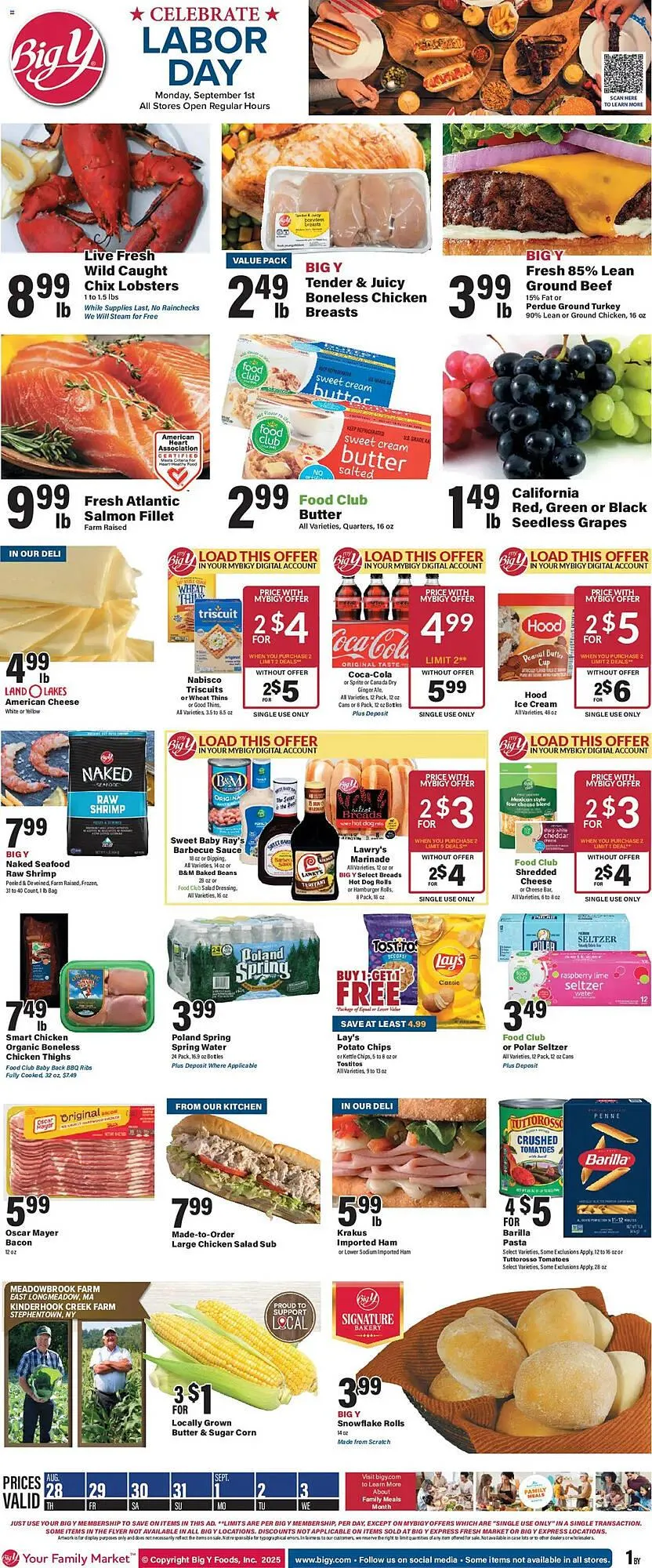 Weekly ad Big Y Weekly Ad from August 28 to September 4 2025 - Page 1