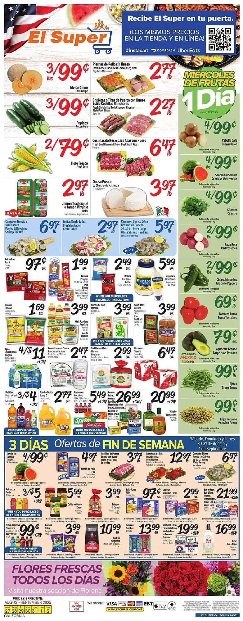 Weekly ad El Super Weekly Ad from August 27 to September 3 2025 - Page 1