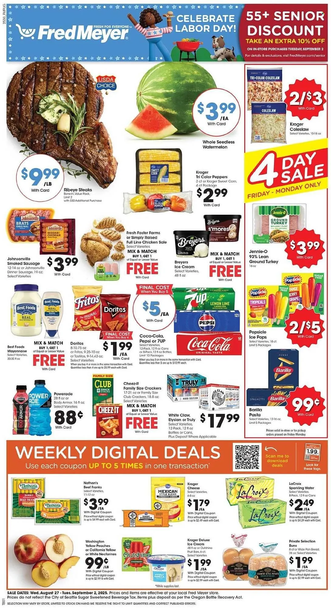 Weekly ad Fred Meyer Weekly Ad from August 27 to September 2 2025 - Page 1