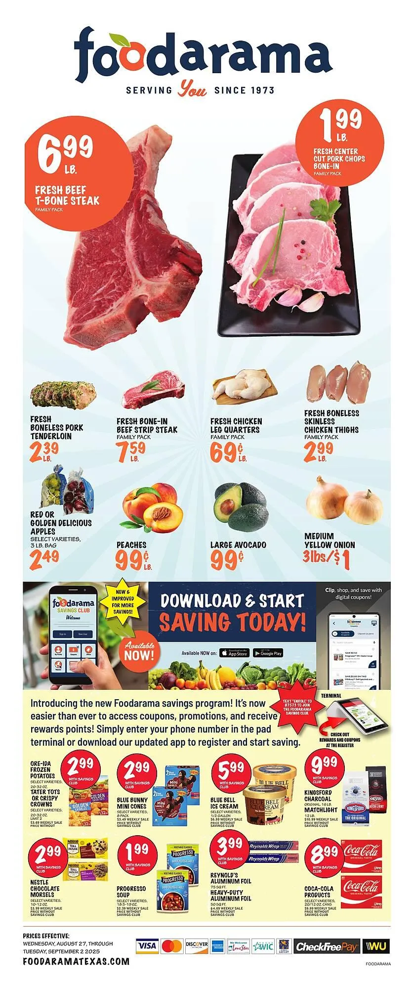 Weekly ad Foodarama Weekly Ad from August 27 to September 2 2025 - Page 1