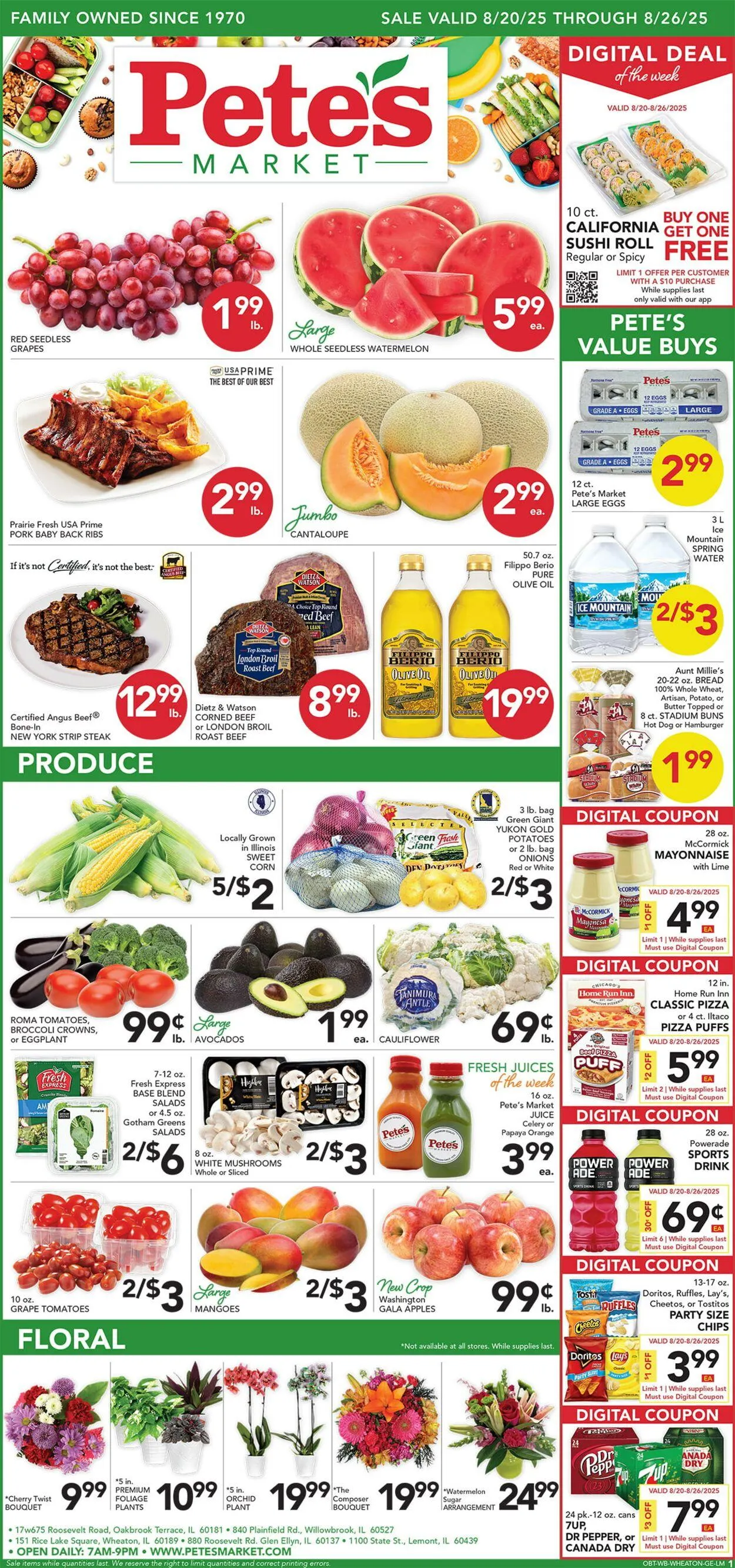 Weekly ad Pete's Fresh Market from August 20 to August 26 2025 - Page 1