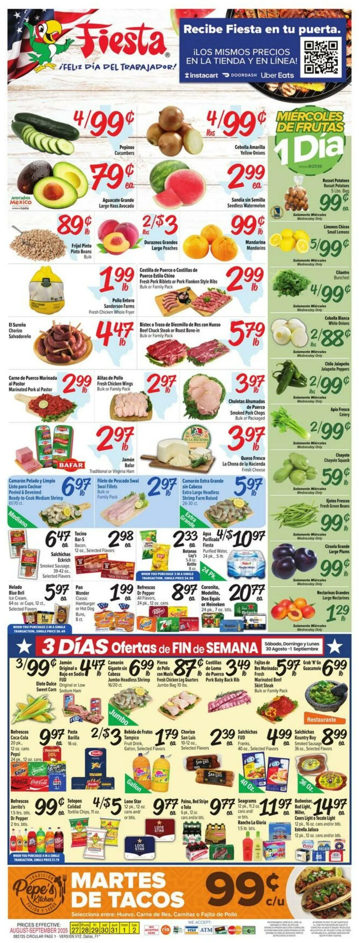 Weekly ad Fiesta Mart from August 27 to September 2 2025 - Page 1