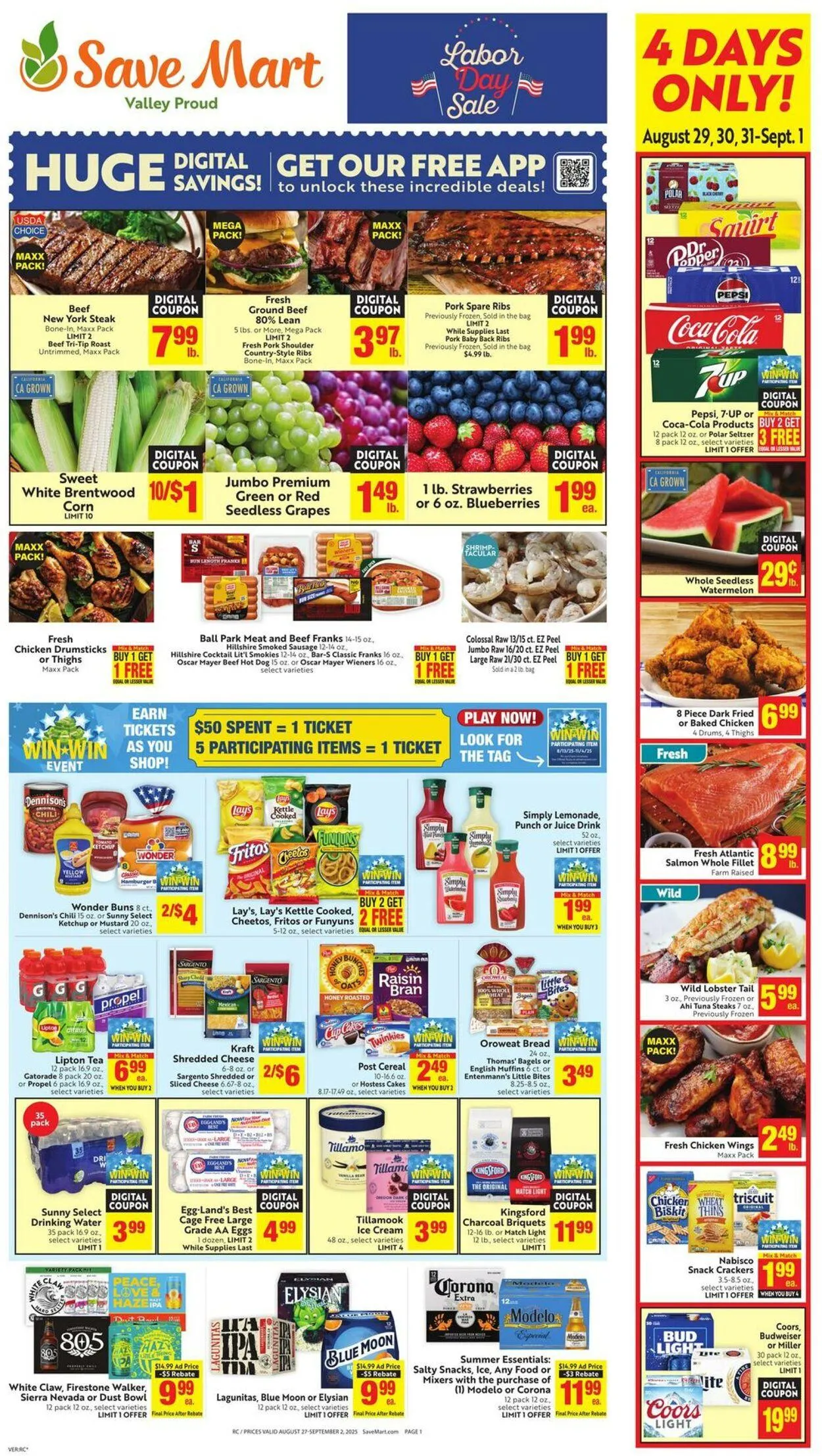 Weekly ad Save Mart Current weekly ad from August 27 to September 2 2025 - Page 1