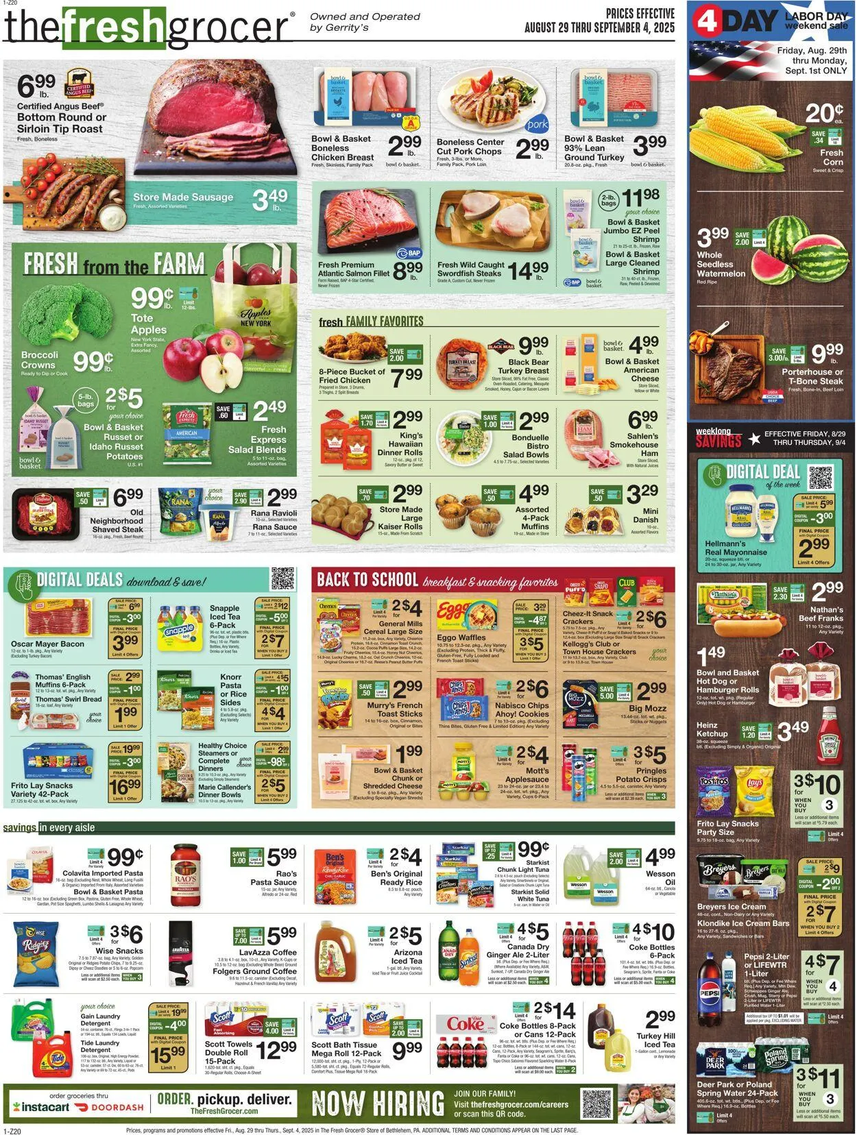 Weekly ad Gerrity's Supermarkets Current weekly ad from August 28 to September 4 2025 - Page 1
