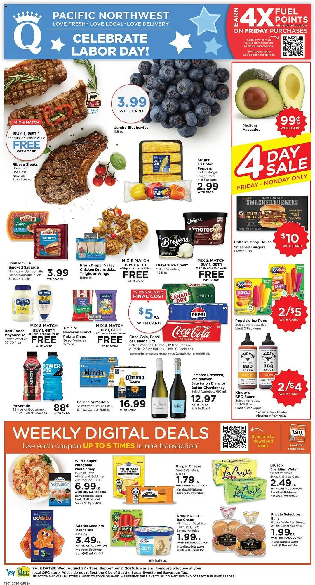 Weekly ad QFC Weekly Ad from August 27 to September 2 2025 - Page 1