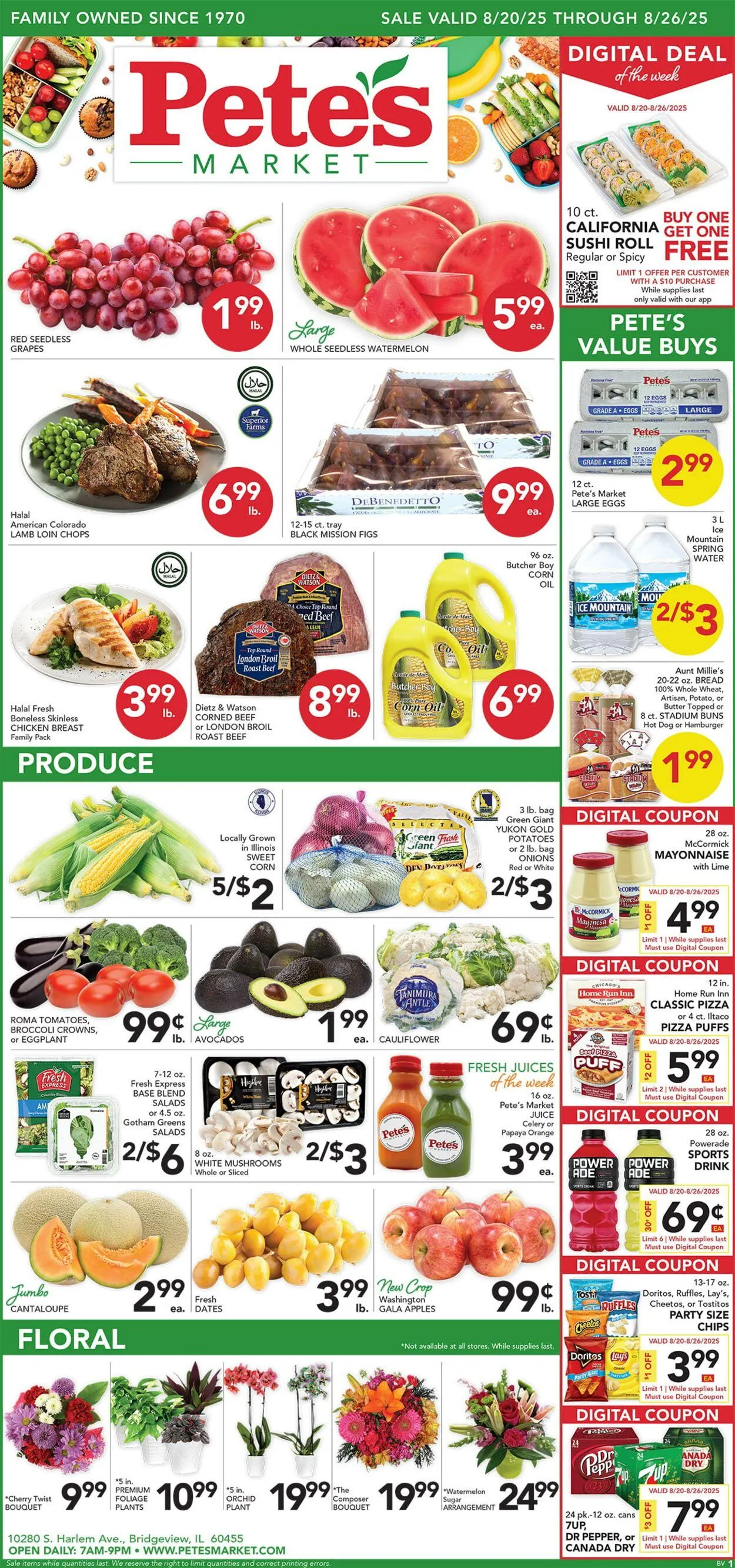 Weekly ad Pete's Fresh Market from August 20 to August 26 2025 - Page 1