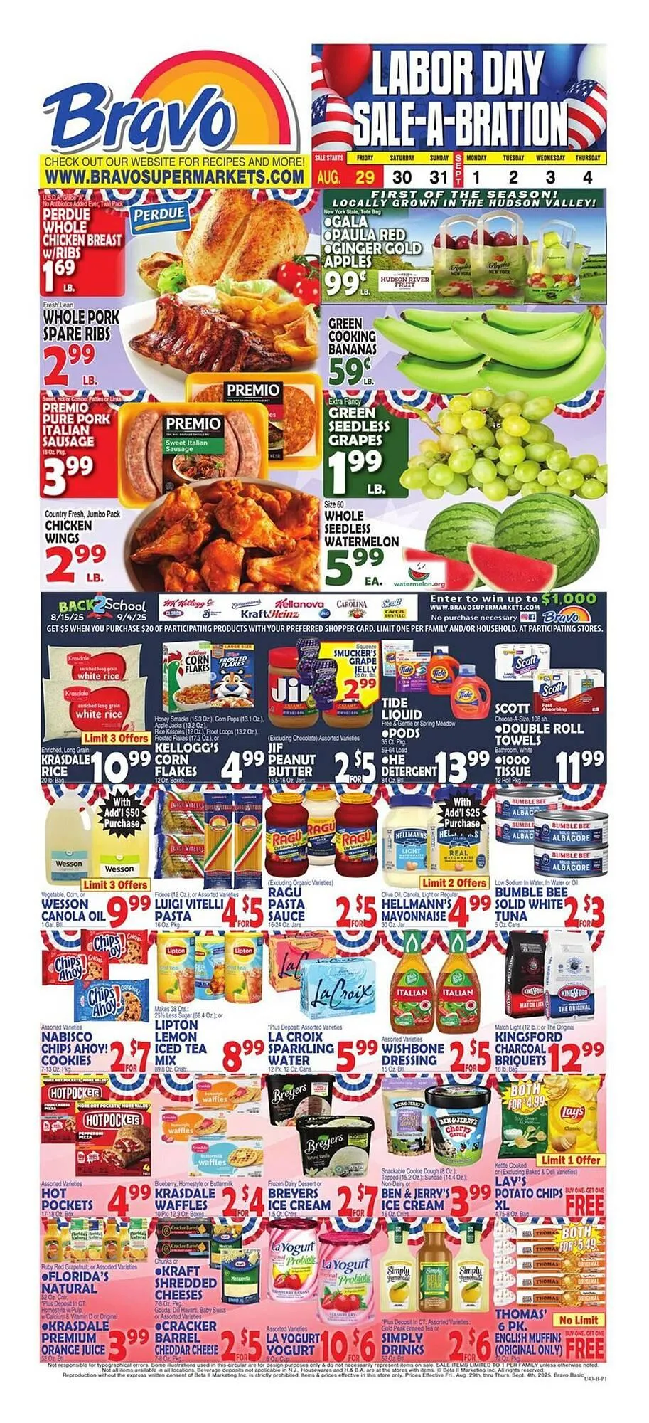 Weekly ad Bravo Supermarkets Weekly Ad from August 29 to September 4 2025 - Page 1