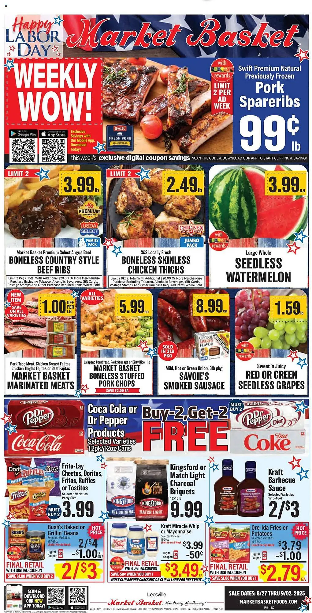 Weekly ad Market Basket Weekly Ad from August 27 to September 3 2025 - Page 1