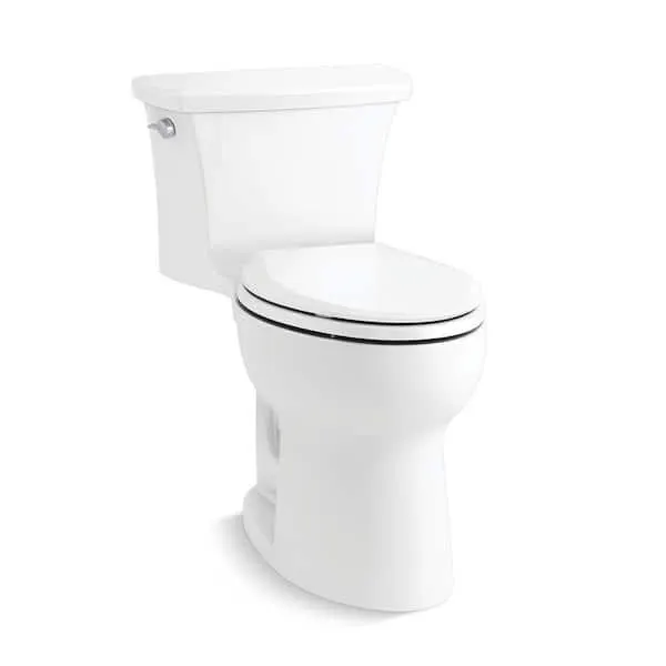 Highline Arc 12 in. Rough In 1-Piece 1.28 GFP Single Flush Elongated Chair Height Toilet in White with Soft Close Seat