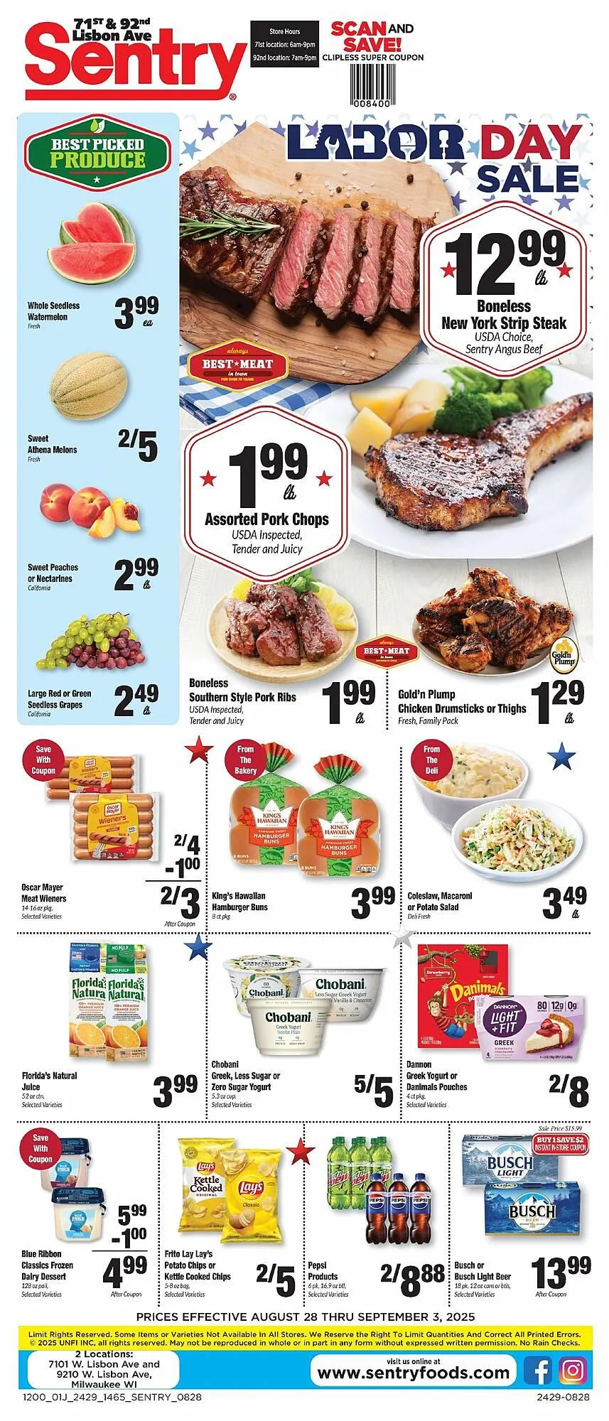 Weekly ad Sentry Weekly Ad from August 28 to September 3 2025 - Page 1