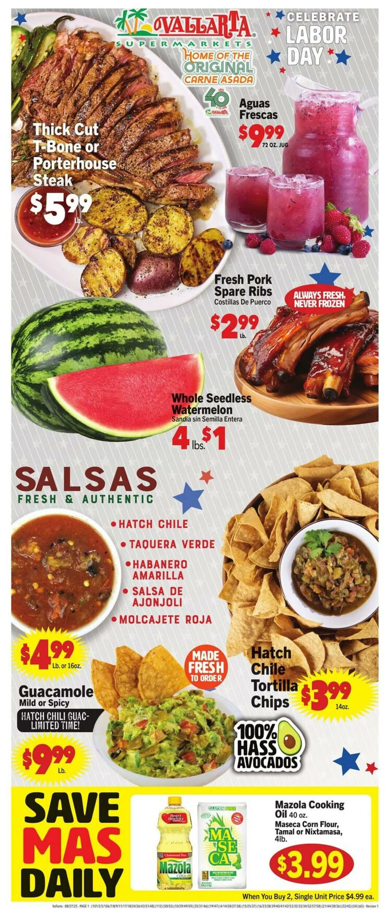 Weekly ad Vallarta from August 27 to September 2 2025 - Page 1