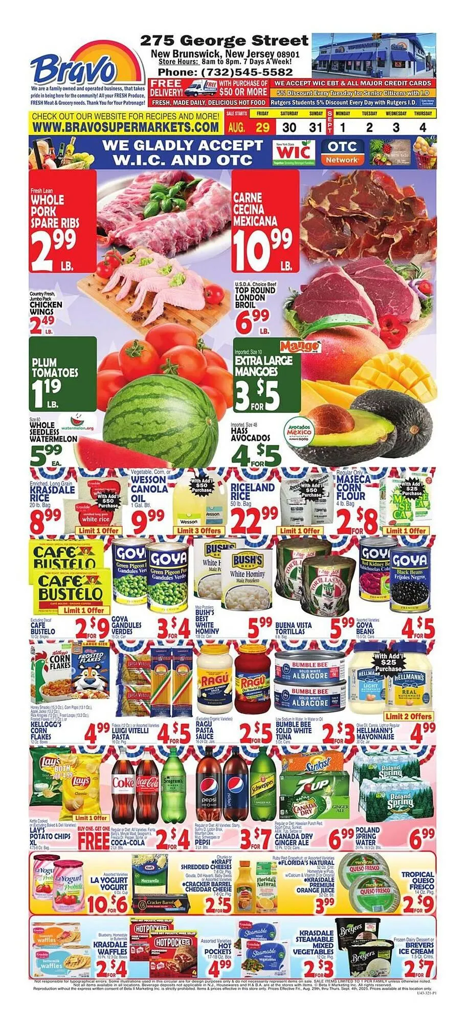Weekly ad Bravo Supermarkets Weekly Ad from August 29 to September 4 2025 - Page 1
