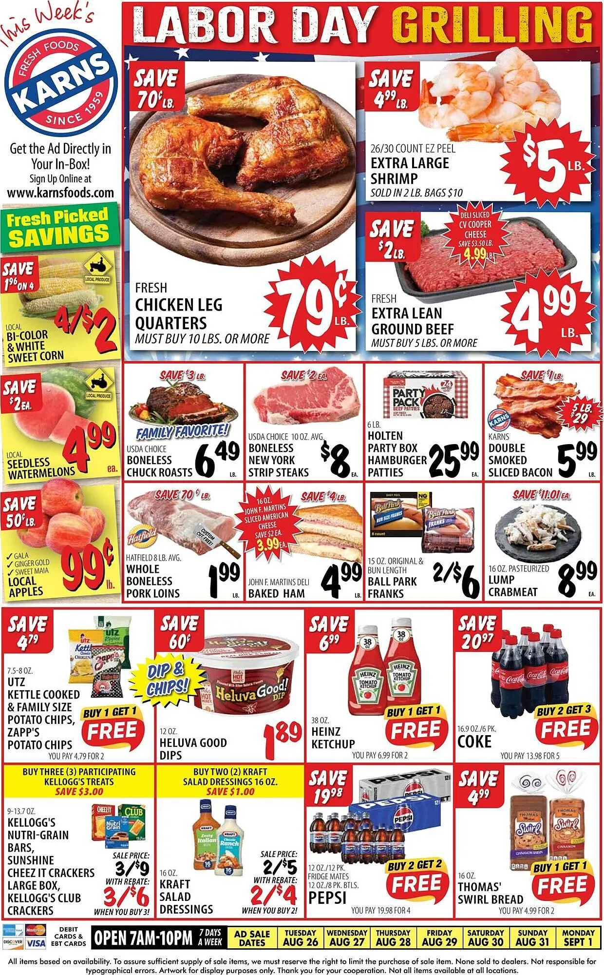 Weekly ad Karns Weekly Ad from August 26 to September 1 2025 - Page 1
