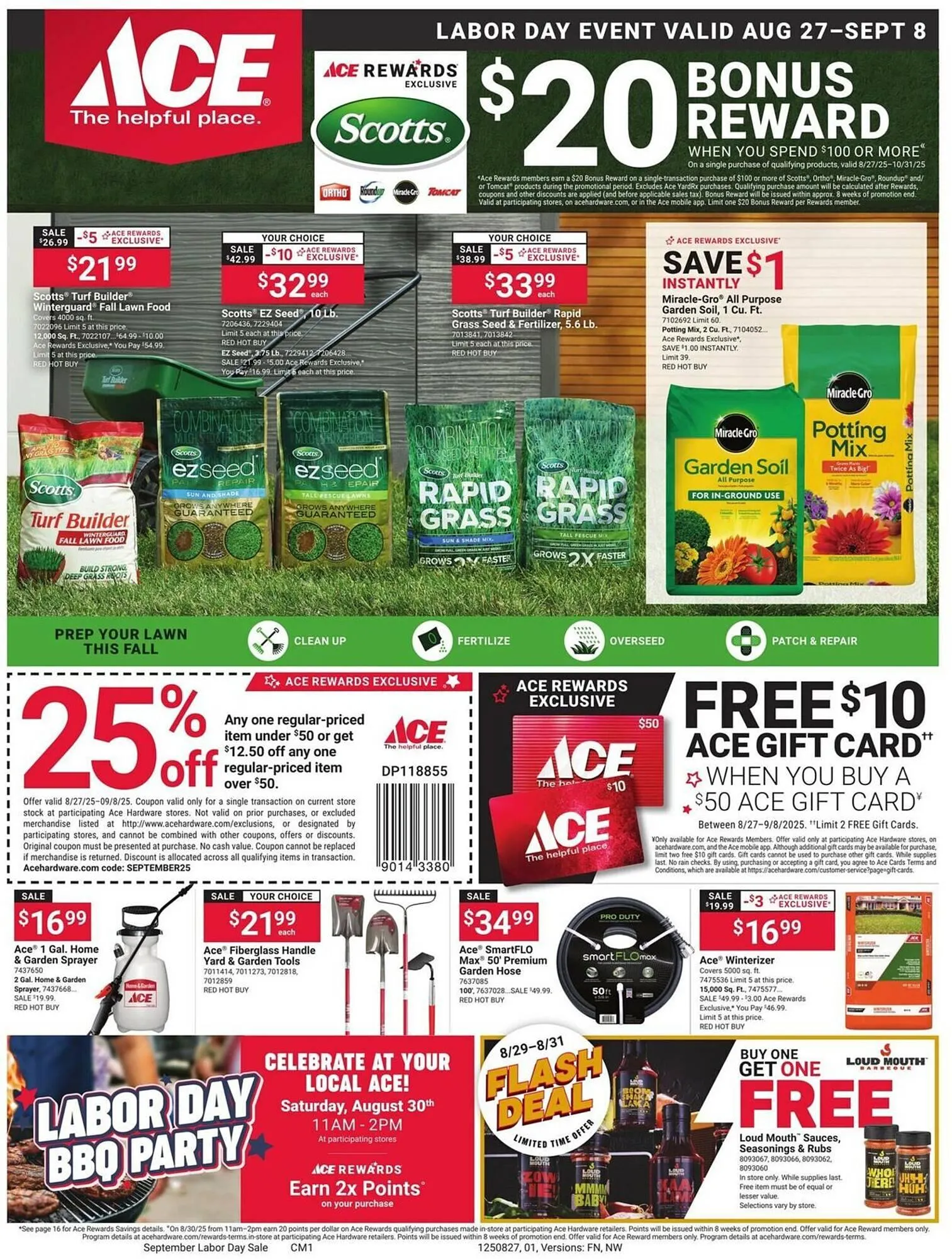 Weekly ad Ace Hardware Weekly Ad from August 27 to September 30 2025 - Page 1
