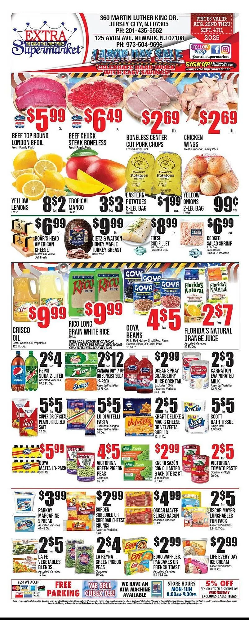 Weekly ad Extra Supermarket Weekly Ad from August 22 to September 4 2025 - Page 1