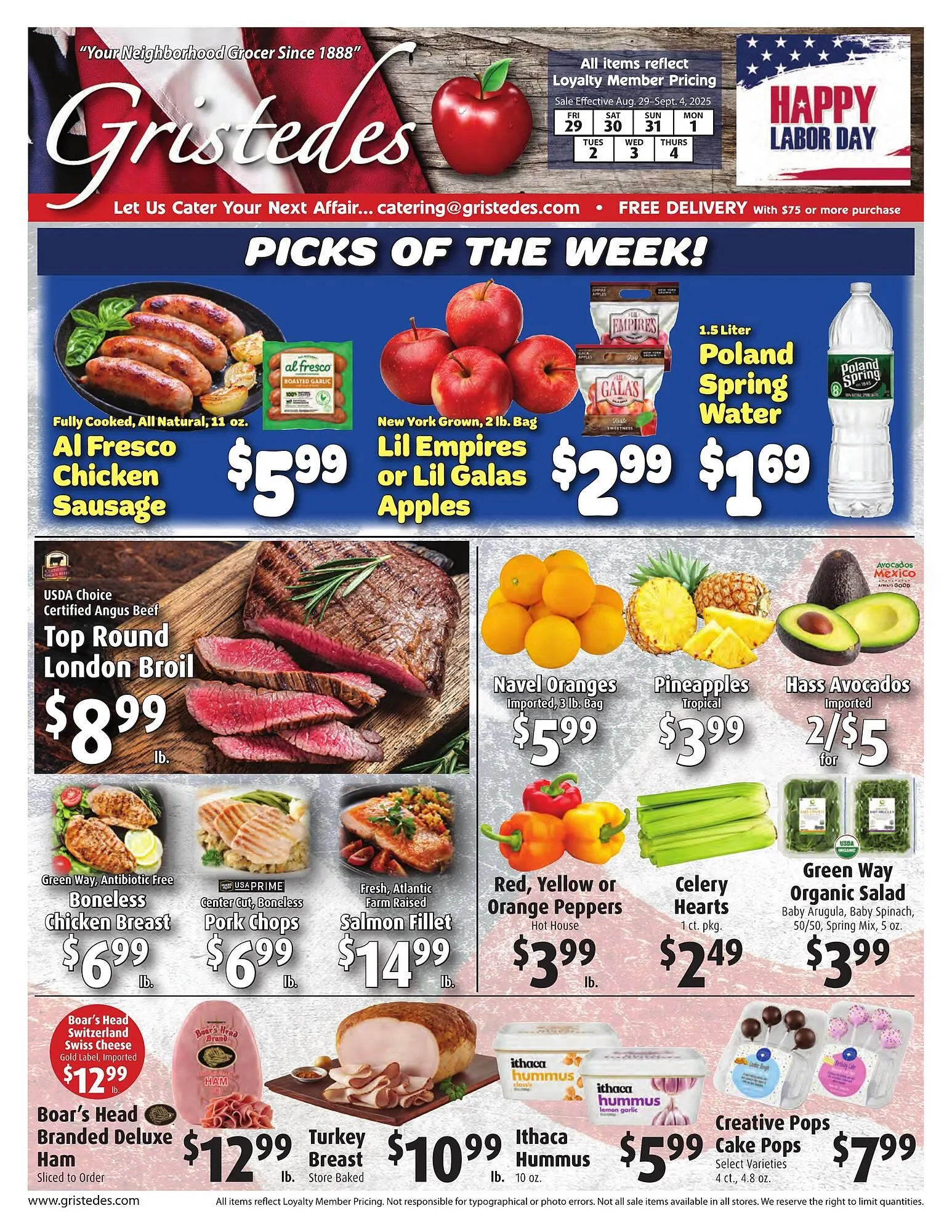 Weekly ad Gristedes Weekly Ad from August 29 to September 4 2025 - Page 1