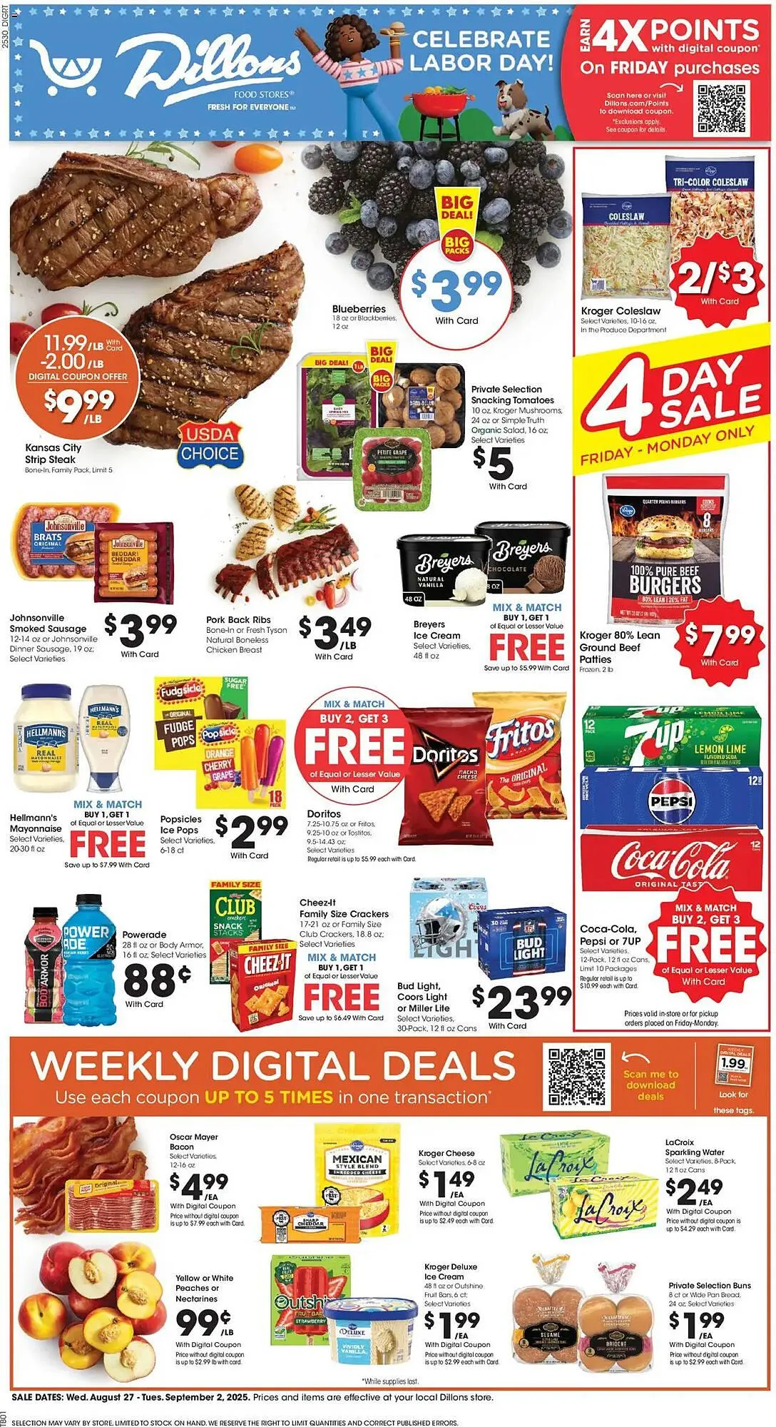 Weekly ad Dillons Weekly Ad from August 27 to September 2 2025 - Page 1