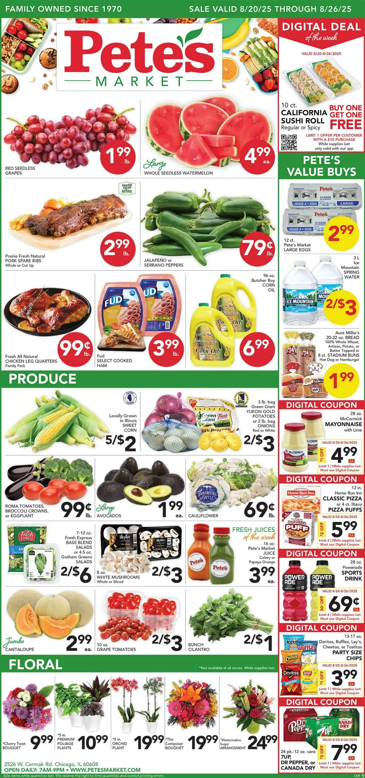Weekly ad Pete's Fresh Market from August 20 to August 26 2025 - Page 1