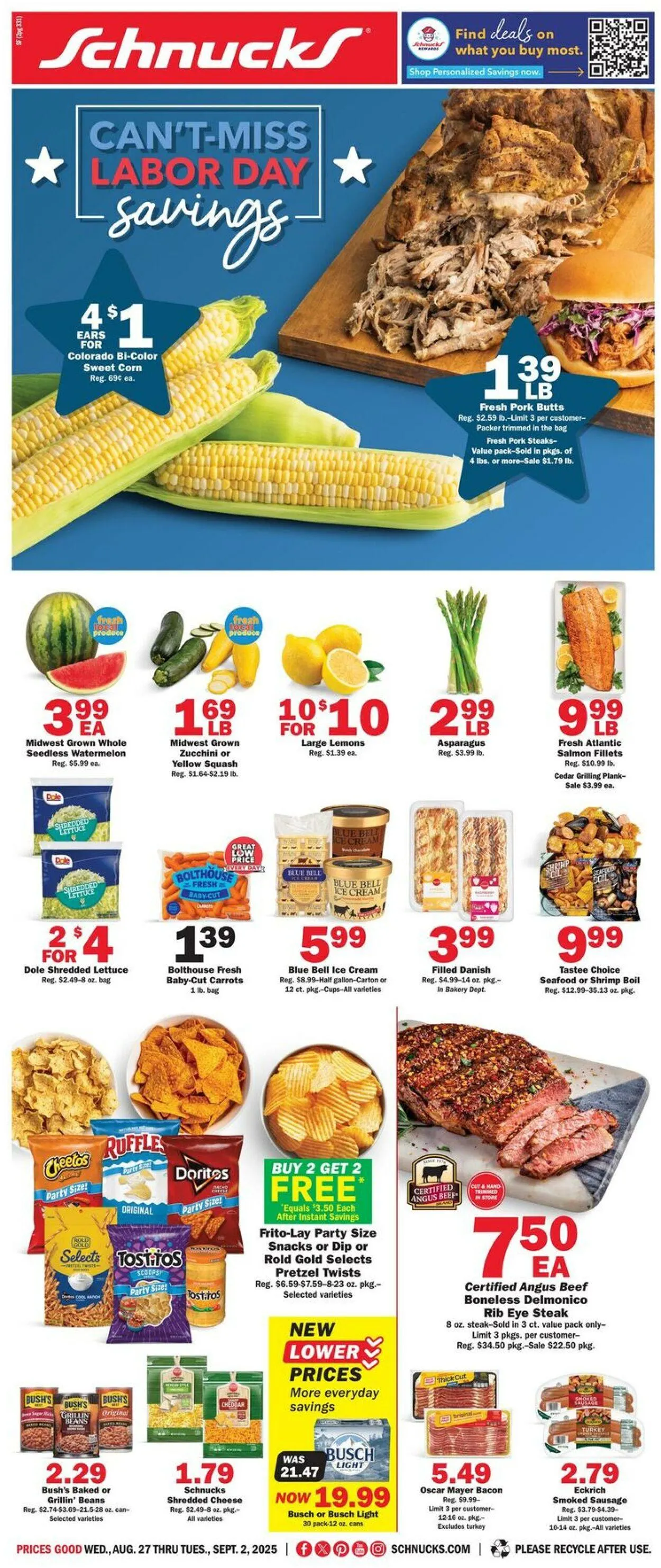 Weekly ad Schnucks Current weekly ad from August 27 to September 2 2025 - Page 1