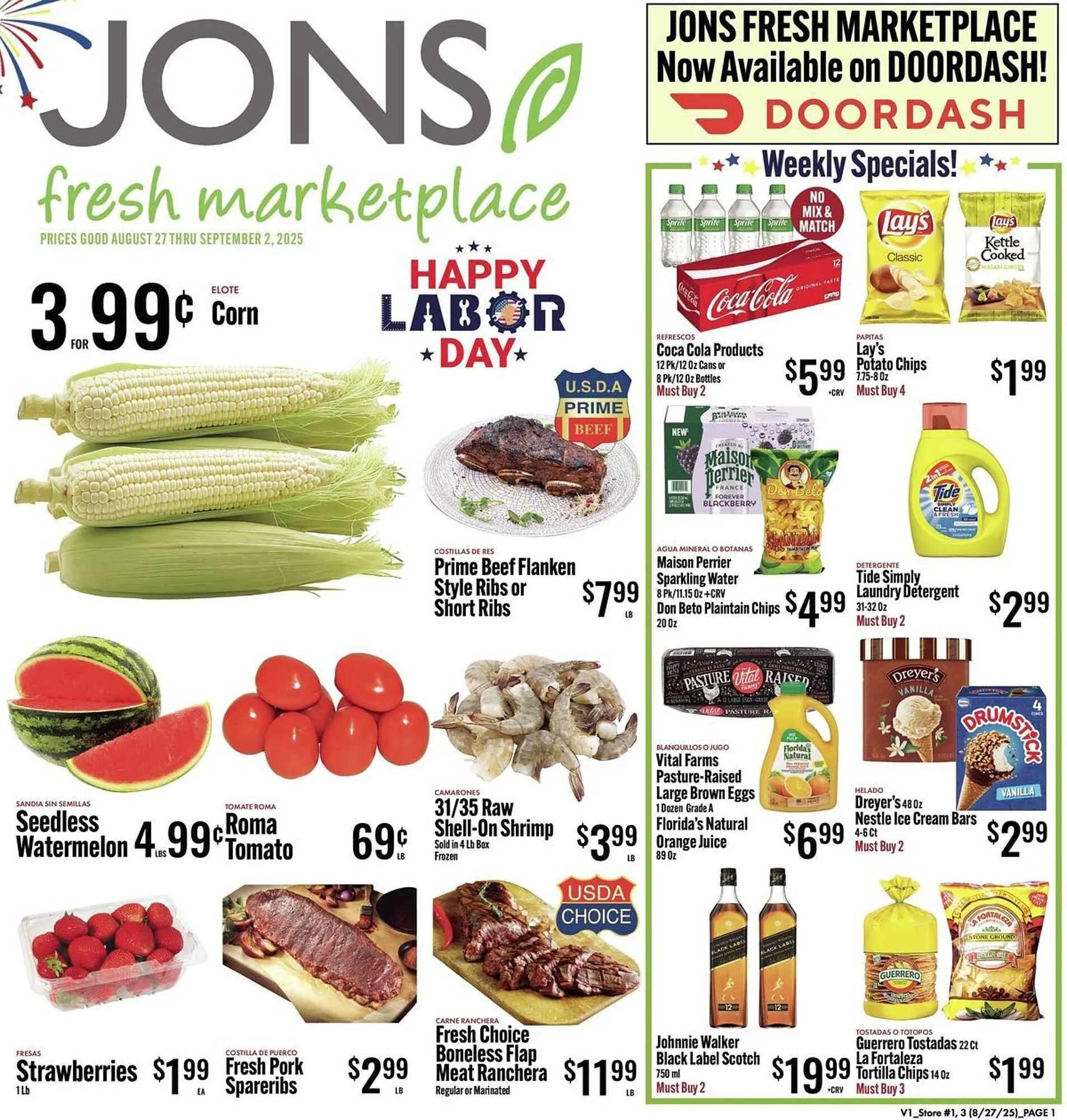 Weekly ad Jons International Weekly Ad from August 27 to September 2 2025 - Page 1