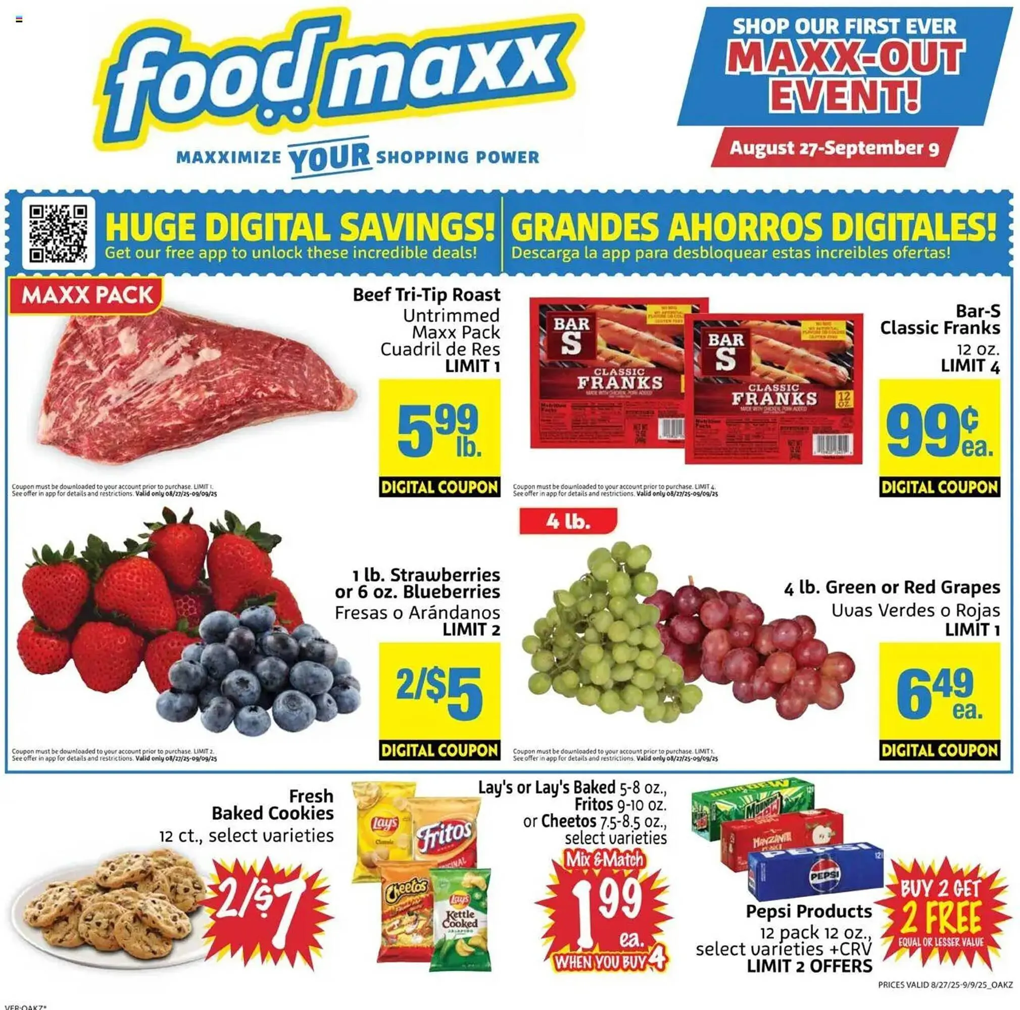 Weekly ad Foodmaxx Weekly Ad from August 27 to September 10 2025 - Page 1