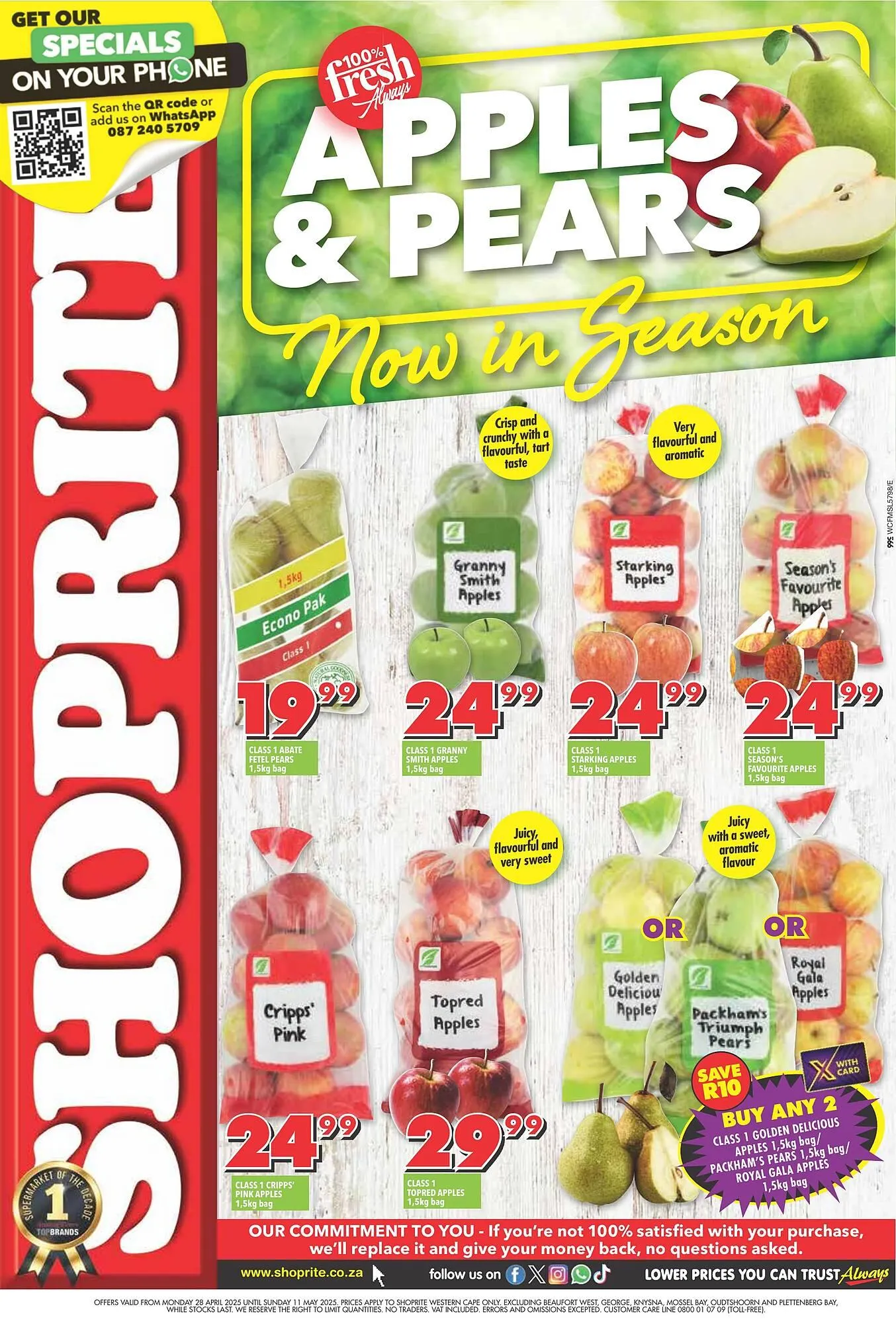 Shoprite catalogue from 28 April to 11 May 2025 - Catalogue Page 1