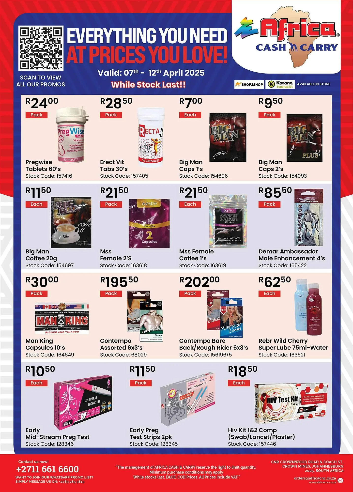 Africa Cash and Carry catalogue from 7 April to 12 April 2025 - Catalogue Page 1