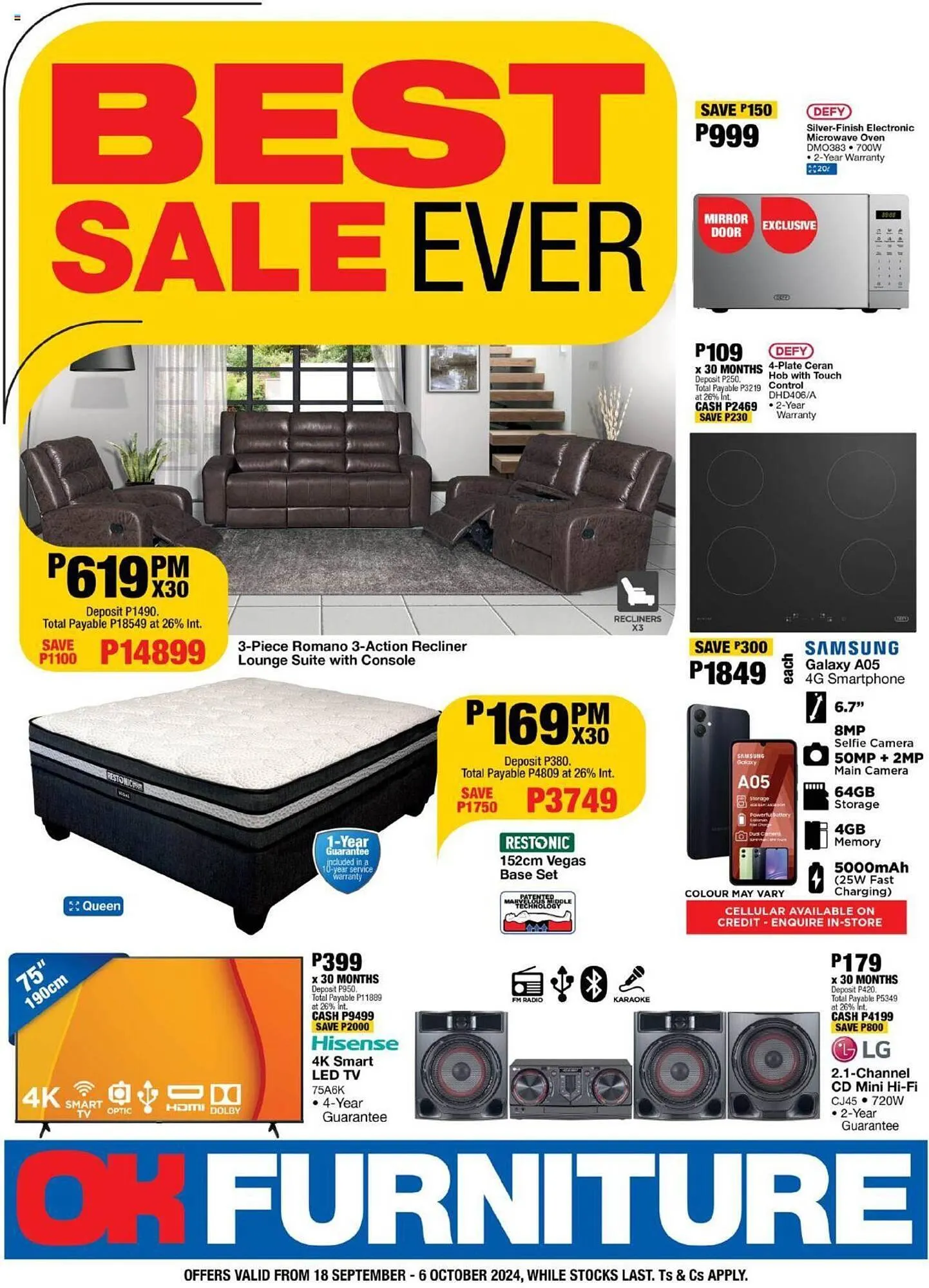 OK Furniture catalogue from 18 September to 6 October 2024 - Catalogue Page 1