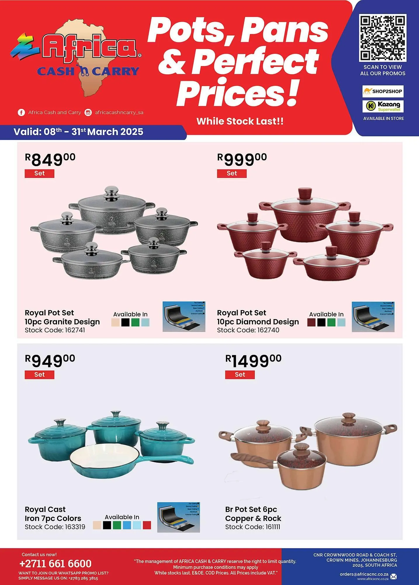 Africa Cash and Carry catalogue from 8 March to 31 March 2025 - Catalogue Page 1