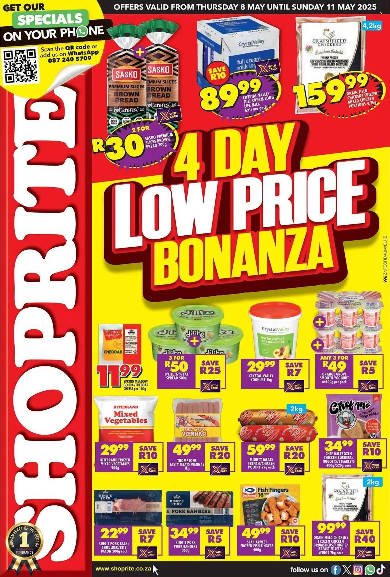 Shoprite catalogue from 8 May to 11 May 2025 - Catalogue Page 1