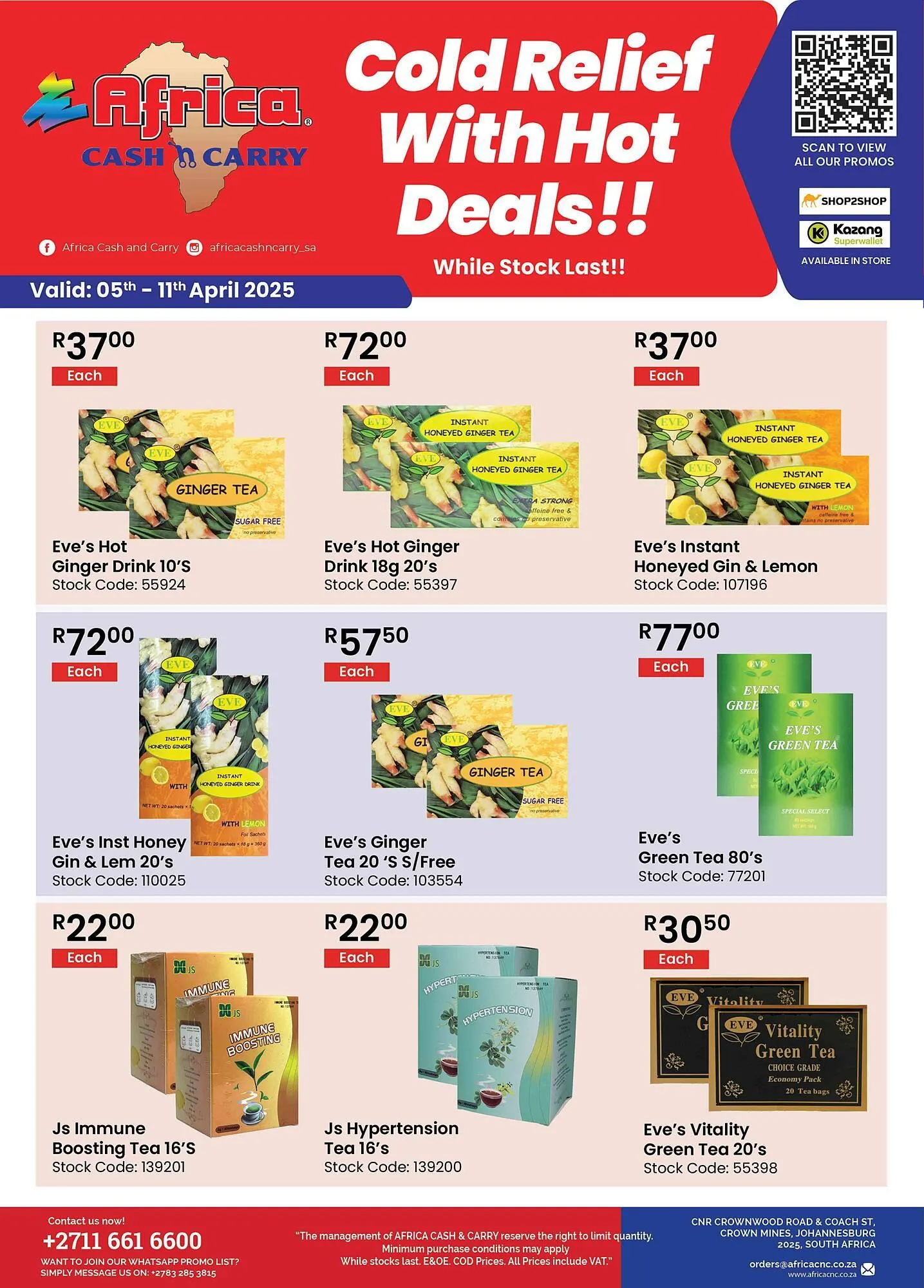 Africa Cash and Carry catalogue from 5 April to 11 April 2025 - Catalogue Page 1