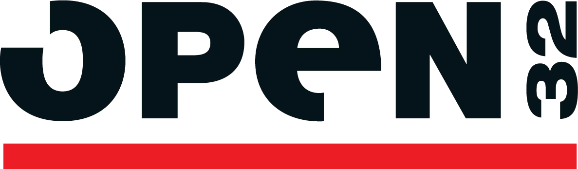 open 32 logo